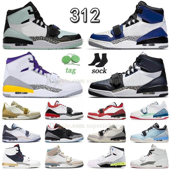 

authentic legacy 312 basketball shoes light aqua igloo storm blue midnight navy men women outdoor sneaker trainers chicago red black toe 25t