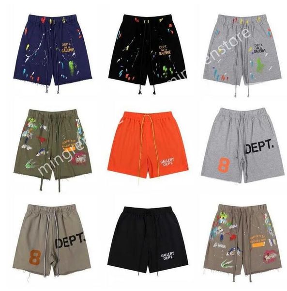 

mens shorts designer galleryse pants depts short pants womens sports sweatpants summer gym fitness short pants loose oversize style blue gra, White;black
