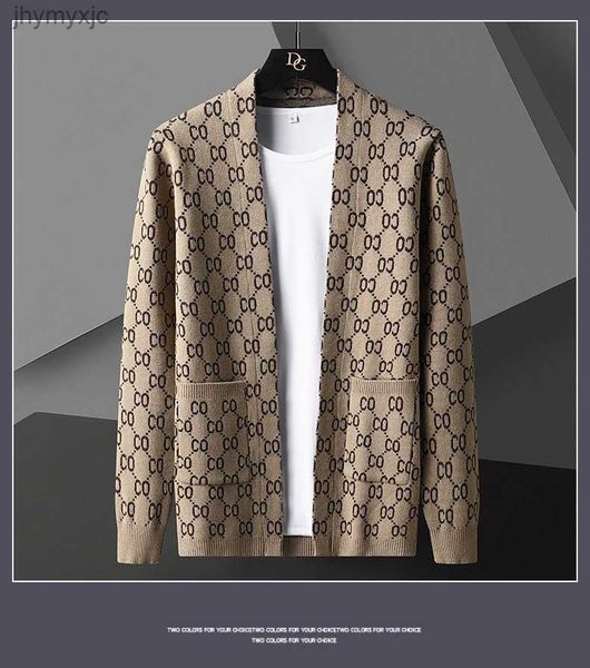

luxury letter printed cardigan jacket men designer brand fashion pocket knitted sweater coat 2021 casual es89, White;black