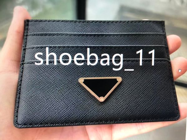 

evening bags designer card holders purse fashion womens men purses with box triangle double sided credit cards coin mini wallets p50117