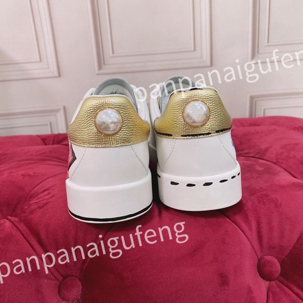 

2023 new r casual shoes calf leather sneaker fashion lady white flat platform runners trainers for mens shoe sneakers, Black