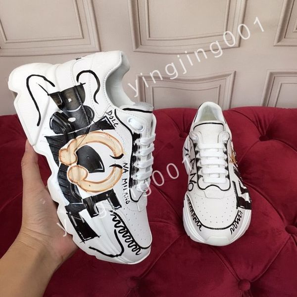 

luxurys casual shoes women travel leather sneaker fashion lady flat designer running trainers letters woman shoe platform men gym sneakers, Black