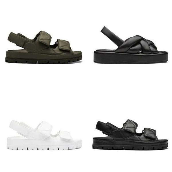 

vintage check slides pantoufle padded nappas leather sandals plaid pool slipper women black white summer beach outdoor mule prd inverted tri
