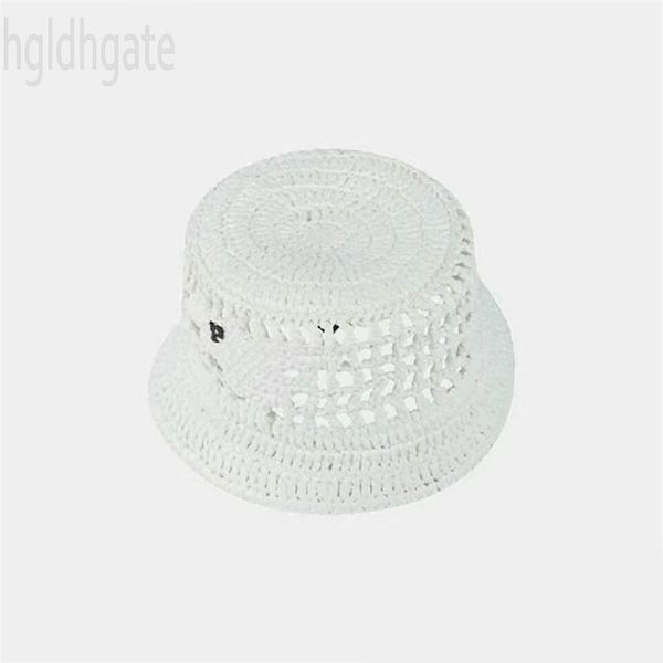 

womens straw hat luxury letter p fisherman beach hats pure color porous unique design casquette homme weaving designer bucket cap elegant fa, Blue;gray