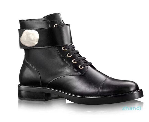 

women flamingos love arrow medal 100 real leather desert boot us511 winter metal buckle luxury woman shoes 41 423628710, Black