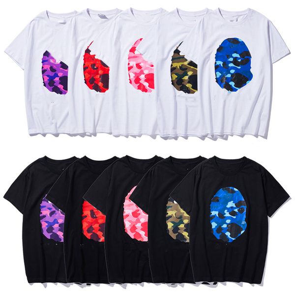 

mens t shirt designer t shirts women tshirts graphic tee clothing clothes shark tshirt cotton camouflage zip print camo glow in the dark hig, White;black