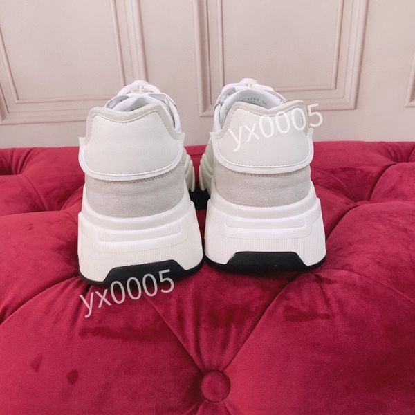 

brand sneaker casual shoes trainers dress shoes womens mens leather breathable open for change outdoor sports sneakers2023, Black