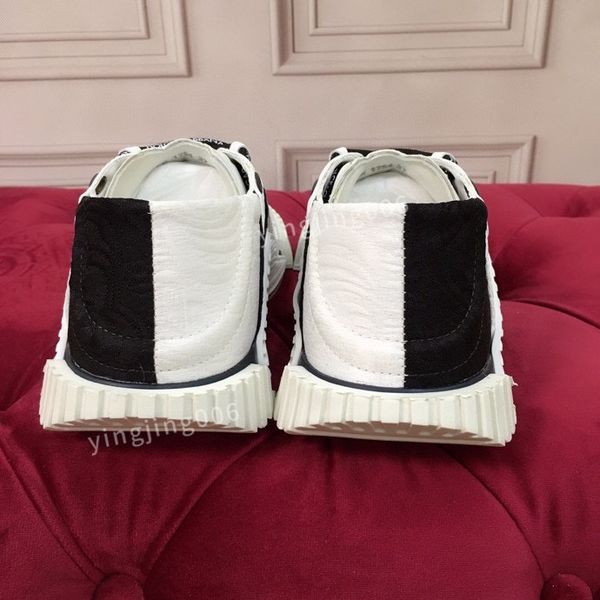 

designer fashion casual shoes leather lace-up sneaker fashion lady flat running trainers letters women mens gym sneakers, Black