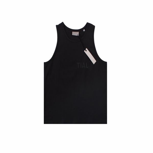 

man t shirt sleeveless summer tank cotton letter printed shirt hip hop fitness vest gym sports running tank black white size -xl casual d, White;black