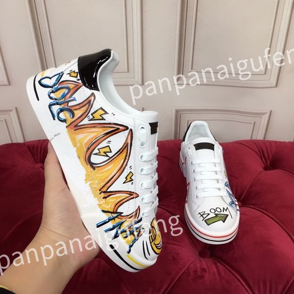 

2023 new luxurys designer casual shoes calf leather sneaker fashion lady white flat platform runners trainers for mens shoe sneakers, Black