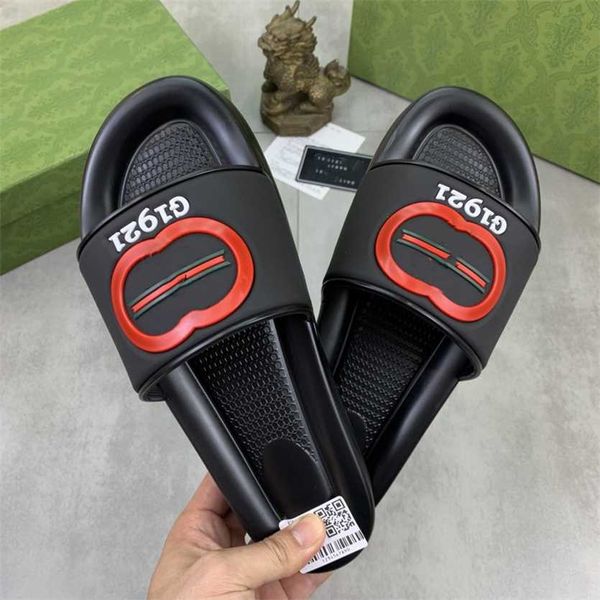 

g1921 slipper mens womens platform sandals double g 1921 slides designer girls sandals flip flops luxury flat thick bottom jelly rubber slid, Black