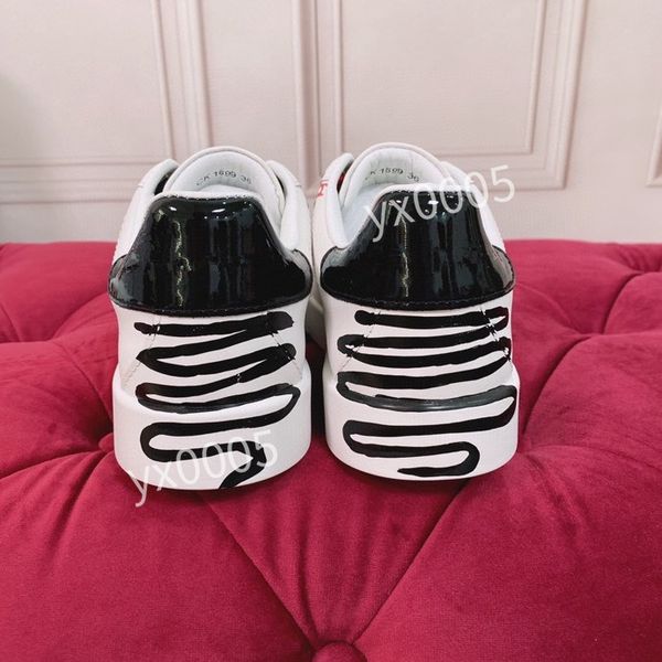

2023new womens fashion sneaker casual shoes trainers dress shoes men women leather breathable open for change outdoor sports sneakers, Black