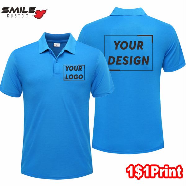 

men's polos summer fashion men and women short sleeve polo custom printing casual lapel shirt embroidery pattern quick dry 230427, White;black