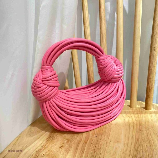 

mini bottegas bag jodie venetas girl 2023 new tubular woven noodle handmade bread pulling handbag ins texture women's 1 with logo 1vx2