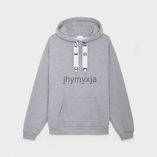 

men hoodies ce sweatshirts pullover designer long sleeve celins letter fashion hooded fleece sweater hoody couple winter autumn casual versa, Black