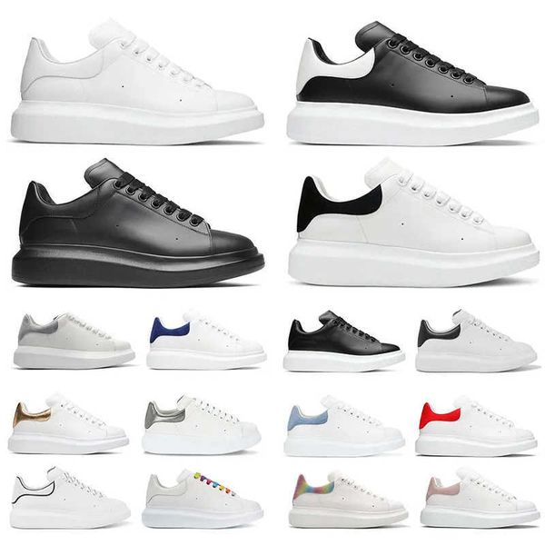 

designers oversized sneaker shoes white black leather velvet espadrilles mens women flats lace up platform sneakers