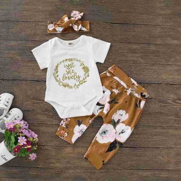 

clothing sets 3pcs baby girl outfit set newborn toddler girls clothes ruff, White