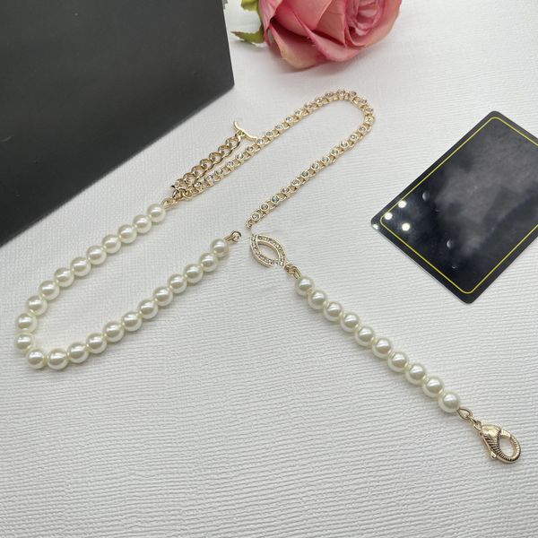 

fashion designer c pendant necklaces luxury gold necklace letter ccity women jewelry metal crystal pearl cjeweler woman gift rjhy34, Silver