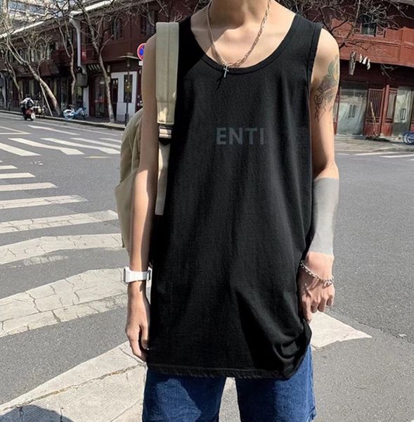 

2023 tank men gym t shirt fashion summer new shirts letter printed clothes everyday beach vest shirt corset compression bodybuilding underwe, White;black