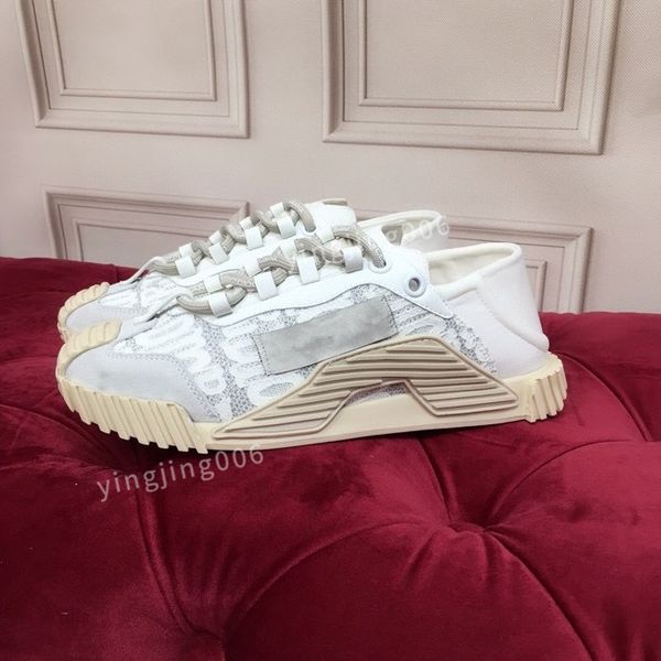 

new mens fashion casual shoes leather lace-up sneaker fashion lady flat running trainers letters womens gym sneakers, Black