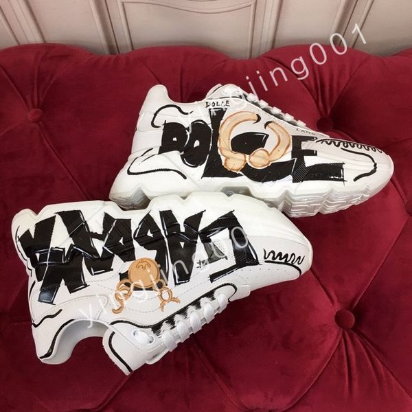 

new luxurys casual shoes women travel leather sneaker fashion lady flat designer running trainers letters woman shoe platform men gym sneake, Black