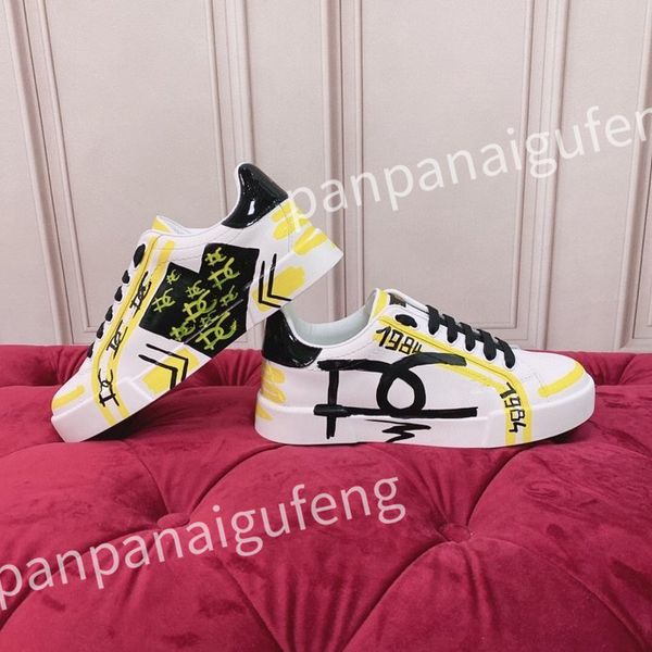 

2023 new designer casual shoes calf leather sneaker fashion lady white flat platform runners trainers for mens shoes sneakers, Black