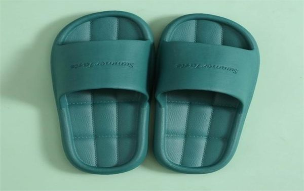 

women indoor home slippers summer light soft comfortable nonslip flip flops bath slides couple family flat shoes el sandals 2206282646127, Black