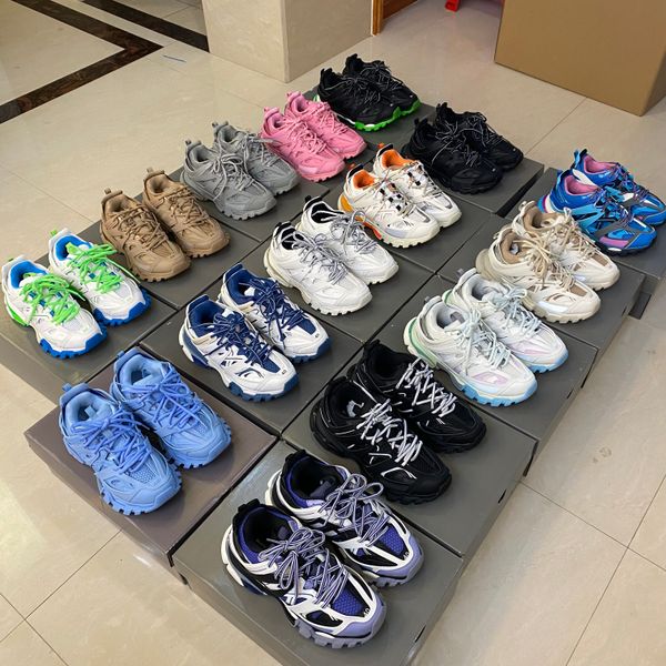 

fashion shoe triple sneaker women balenciagas shoes grey white black green sneakers for men spring chaussures navy blue casual daddy balenca