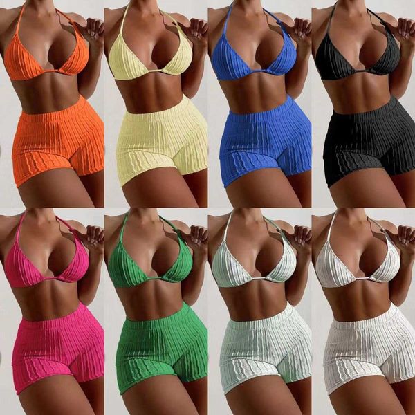 

split 2023 new boxer with drawcord strap swimsuit