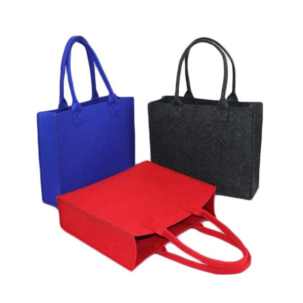 

fashion custom bag wholesale customized reusable eco-friendly felt firewood storage durable organizer felt tote big pocket gift bags