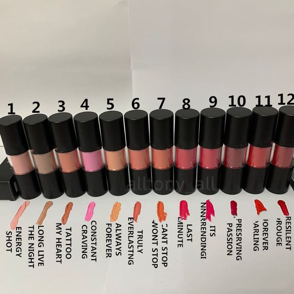 

lips makeup matte liquid lipstick rouge a levres makeup lip gloss lipsticks 12 colors lipgloss 8.5ml