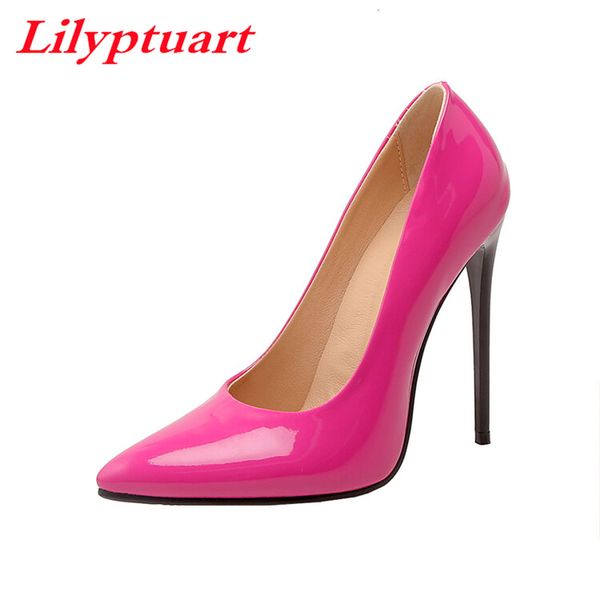 

2023 spring new high heels women fashion print pointed toe stiletto pumps elegant office simple work shoes plus size 43 45 48 50, Black