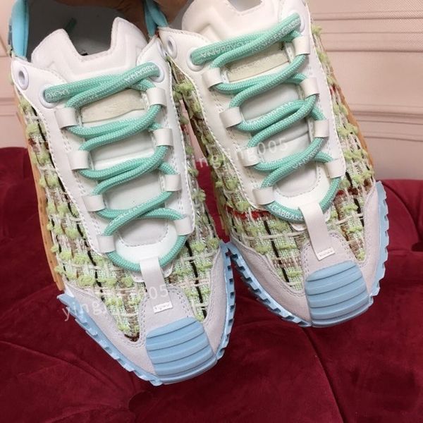 

2023r quality sneakers mens women shoes print check trainer platform trainers striped sneaker suede shoes, Black