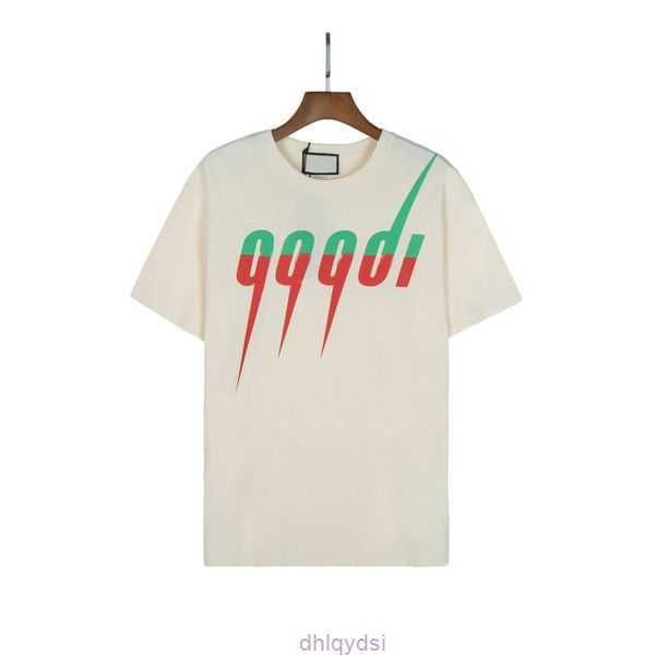 

t stylist 23ss shirts men designer fashion rainbow letter print t-shirts mens women short sleeved hip-hop streetwear cotton tee shirt euro s, White;black