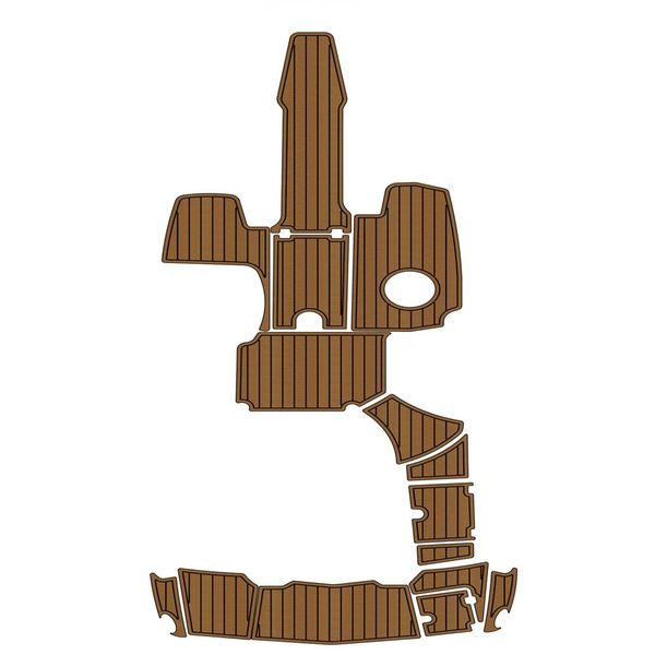 

2017 chaparral 227 ssx swim step platform cockpit boat eva teak deck floor pad