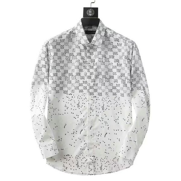

2023 designers mens dress shirts business fashion casual shirt brands men shirts spring slim fit shirts chemises de marque pour hommes hcs#0, White;black