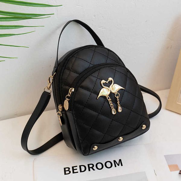 

backpack womens mini backpack bag trend small phone pouch soft pu leather school bolsa femele mujer frete mochilas 230417