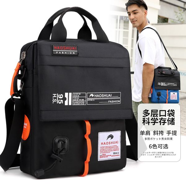 

external frame packs men's single shoulder slope bag leisure bags lapbriefcases waterproof outdoor canvas bag 230427