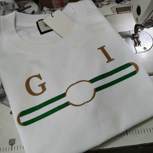 

italy fashion t shirt g graphic excellent 100% cotton letter print casual oversized novelty high treet shirt men womans null coach ro, White;black