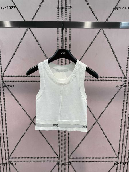 

women diesel sequin studded letter vest designer sling ventilate vest summer products sleeveless t shirt new products, White