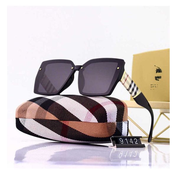 

brand luxury designer burbrery sunglass cycle luxurious mens women's sunglasses fashion polarized retro drive uv proof oversized glasse, White;black