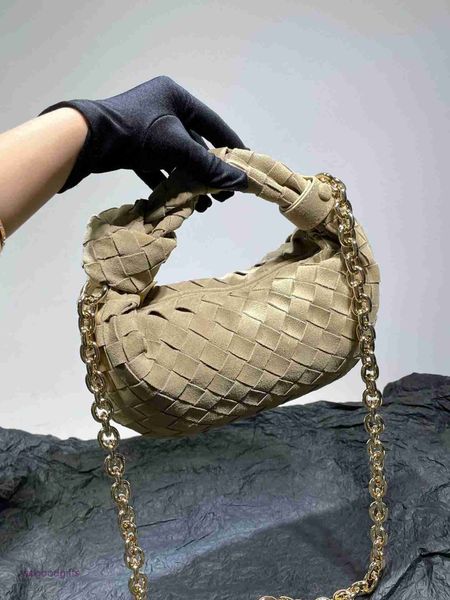 

bag mini bottegas jodie venetas knot chain woven bag 2023 new leather dumpling cow horn jodiemini cloud hand 1 with logo owhn
