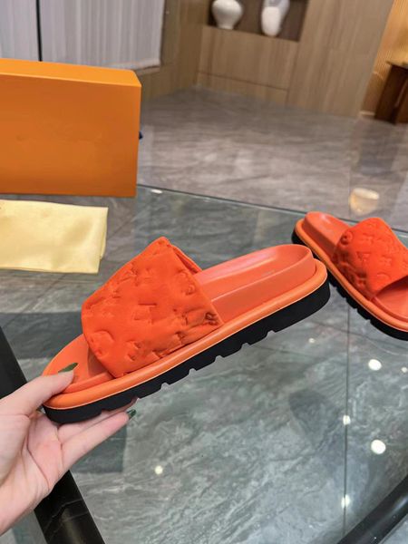 

slippers slides designers pool pillow mules women sandals sunset flat comfort mules padded front strap slippers fashionable easy-to-wear sty, Black