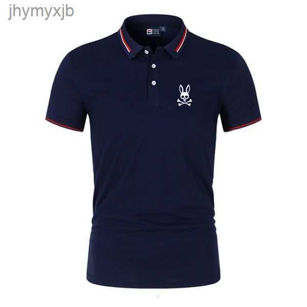

men's tshirts 2023 summer men polo shirt printed skull bunny fashion lapel breathable casual tees short sleeve hip hop polos shirts 23, White;black