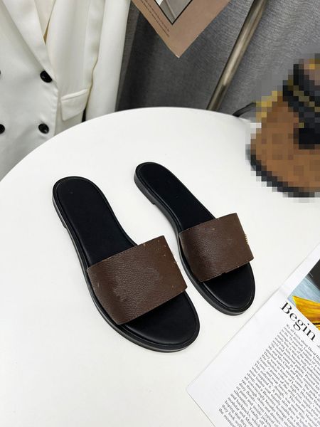 

designer slides mens women slippers summer sandal beach slide flat platform ladies bathroom home shoes 0412, Black
