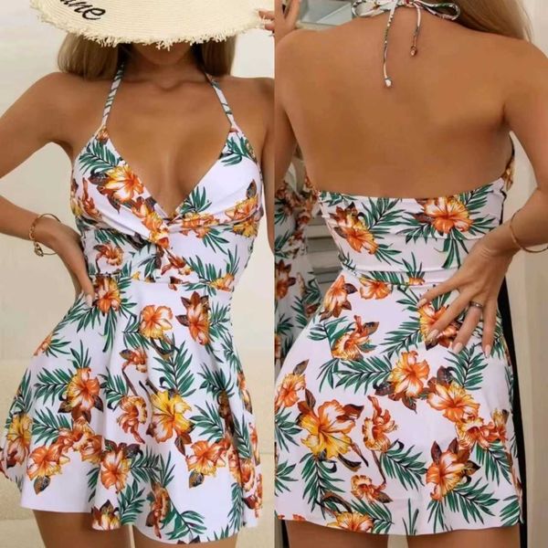

new 2023 floral split bikini women's swimwear