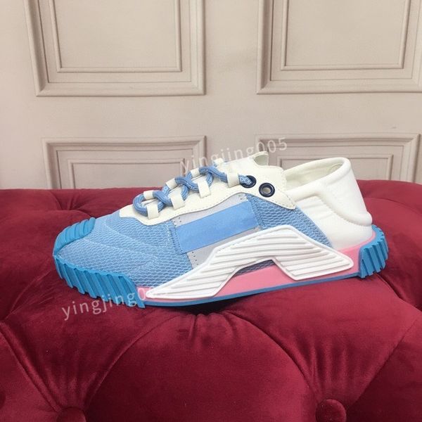 

2023new designer women causal shoes fashion men leather lace up platform sole sneakers white black womens velvet suede