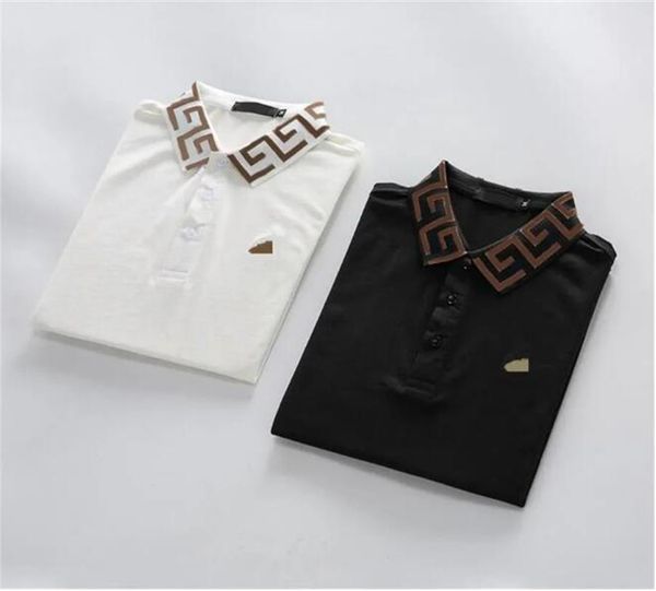 

2023 new men's polo shirt short sleeve t-shirt loose summer solid half sleeve t-shirt casual men's asian size m-xxxl, White;black