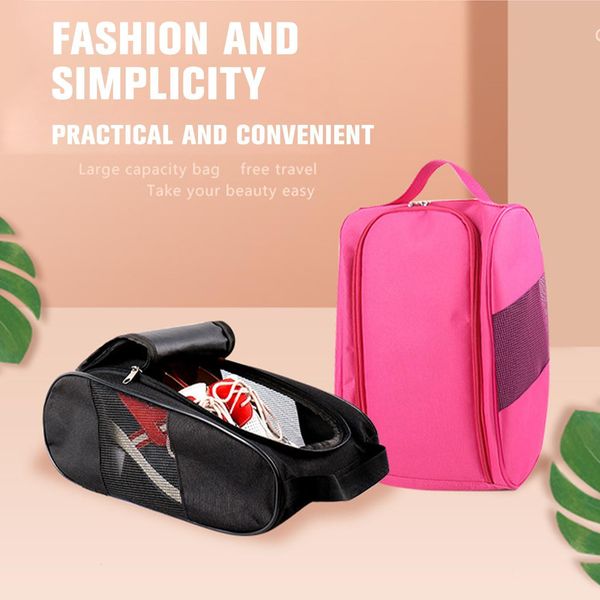 

outdoor bags portable golf shoe bag oxford cloth lightweight golf outdoor color organization pouch shoe accessories sport 230428
