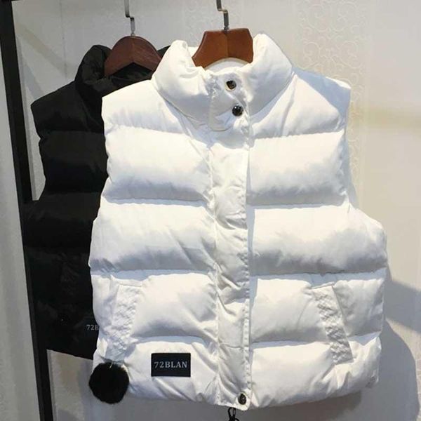 

vests vest women sleeveless jacket fall short coat women waistcoat female body warmer ladies white vest witner chalecos para mujer, Black;white